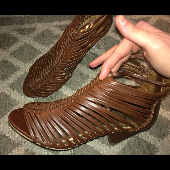 Brown Braided Heels - Picture 4 of 8